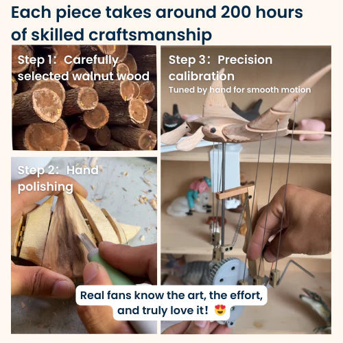 Handcrafted Wooden Manta Ray