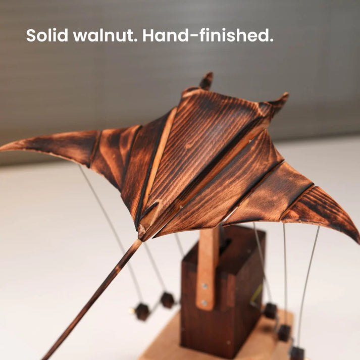 Handcrafted Wooden Manta Ray